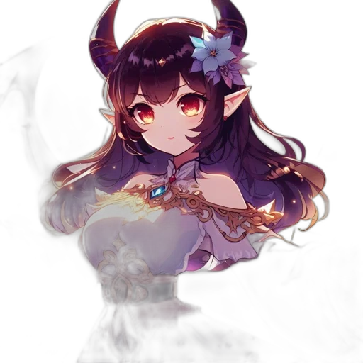 dragon, staff, crown, dress, fantasy art, anime, pixel art, concept art transparent PNG cut-out