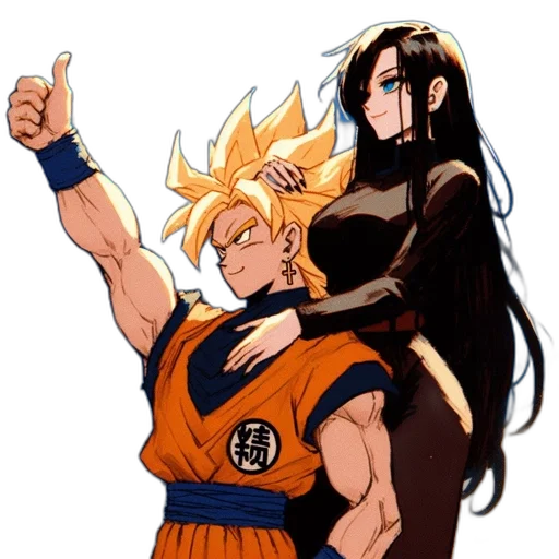 staff, anime, concept art, cartoon, pixel art, fire, two, characters transparent PNG cut-out