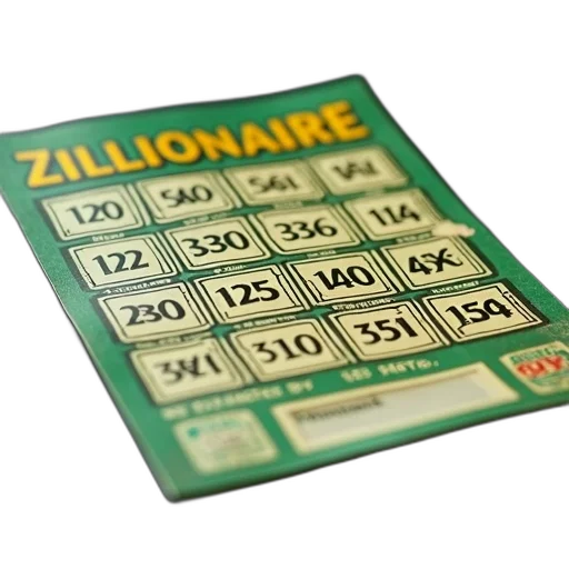 close-up, scratch-off, lottery, ticket, title, zillionaire, top, has transparent PNG cut-out