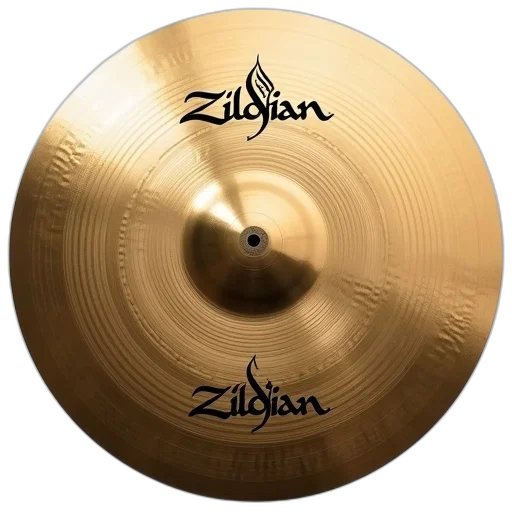 close-up, image, zildjian, cymbal, textured, surface, logo, center transparent PNG cut-out