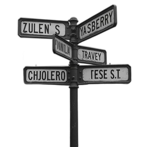 city street, street, signs, town transparent PNG cut-out
