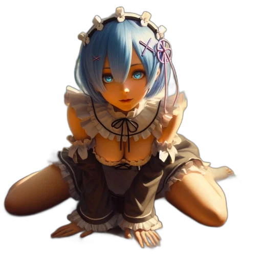 dress, robot, crown, jewelry, 3d render, anime, fantasy art, concept art transparent PNG cut-out