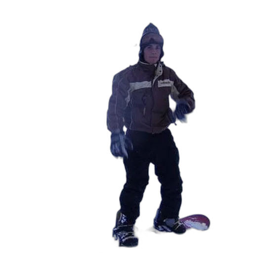 jacket, staff, creature, robot, 3d render, concept art, photorealistic, snow transparent PNG cut-out