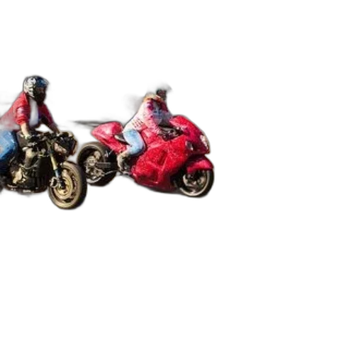 car, 3d render, concept art, photorealistic, pixel art, two, motorcyclists, ride transparent PNG cut-out
