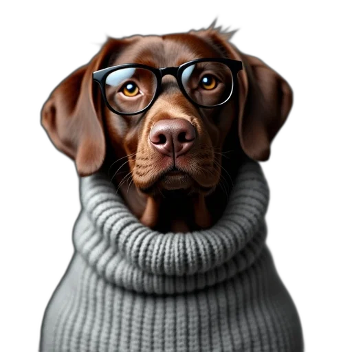 staff, animal, face, jacket, photorealistic, 3d render, oil painting, cartoon transparent PNG cut-out