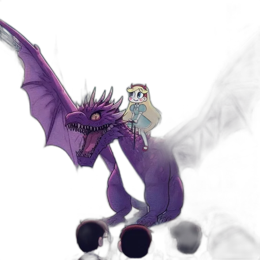 dragon, creature, concept art, fantasy art, pixel art, watercolor, fire, dark transparent PNG cut-out