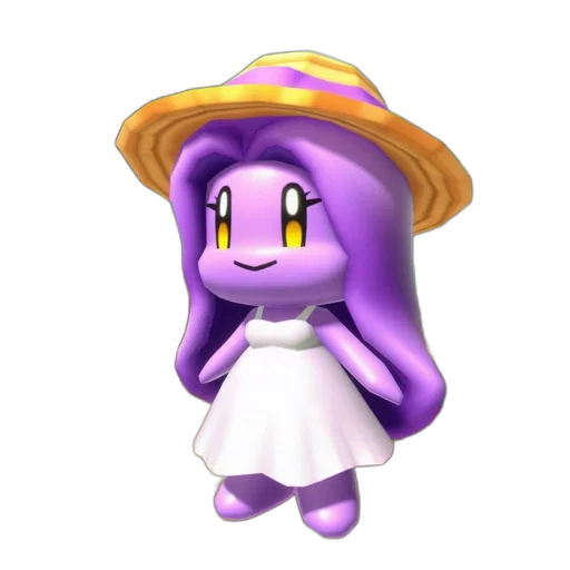hat, dress, creature, staff, 3d render, concept art, pixel art, vaporwave transparent PNG cut-out