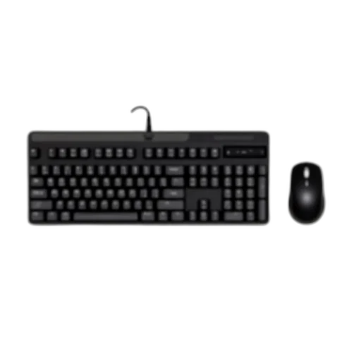 black, computer, keyboard, mouse, right, displayed, against, white transparent PNG cut-out
