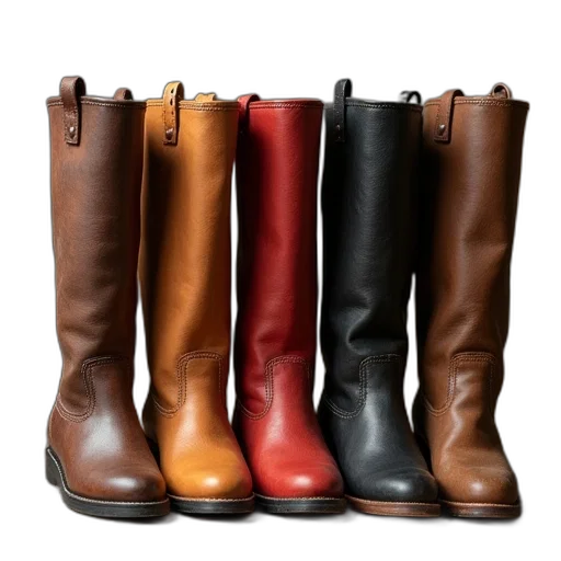 shoes, earth tones, five, fall, boots transparent PNG cut-out