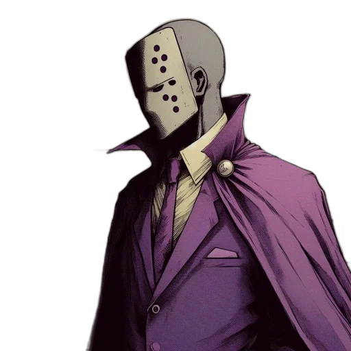 mask, jacket, face, hat, concept art, comic book art, vaporwave, cyberpunk transparent PNG cut-out