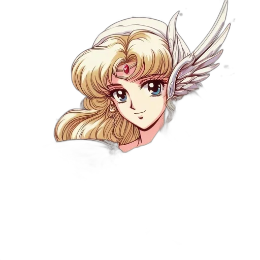 dragon, staff, crown, face, anime, fantasy art, pixel art, watercolor transparent PNG cut-out