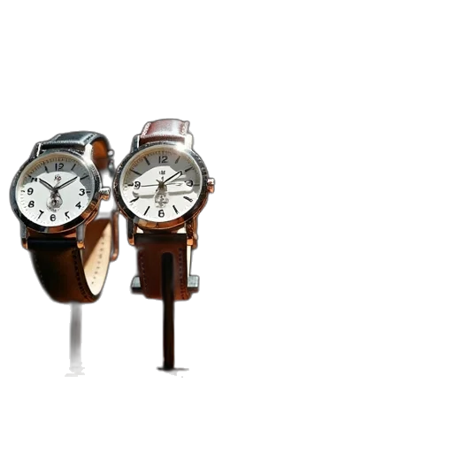 jewelry, 3d render, four, mickey, mouse, watches, sitting, display transparent PNG cut-out