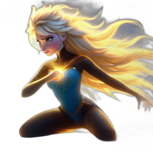 hair, concept art, comic book art, fantasy art, anime, golden, animated, female transparent PNG cut-out