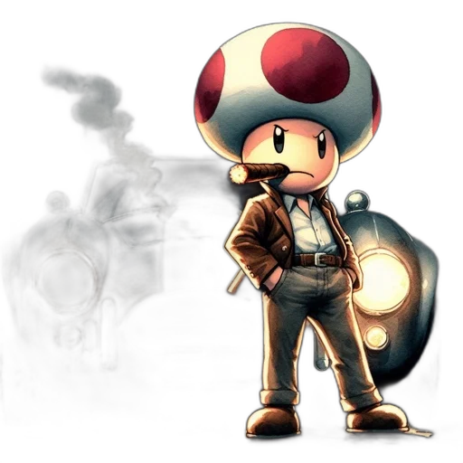 hat, staff, concept art, pixel art, 3d render, fantasy art, monochrome, anthropomorphic transparent PNG cut-out