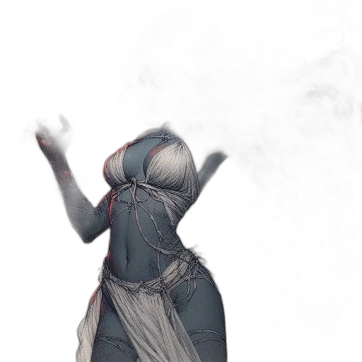 mask, staff, dress, sword, concept art, fantasy art, anime, pixel art transparent PNG cut-out