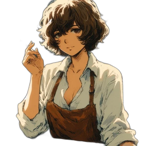 staff, face, weapon, hair transparent PNG cut-out