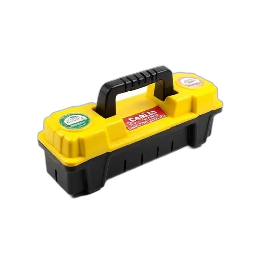 car, weapon, 3d render, yellow, black, cable, organizer, handle transparent PNG cut-out