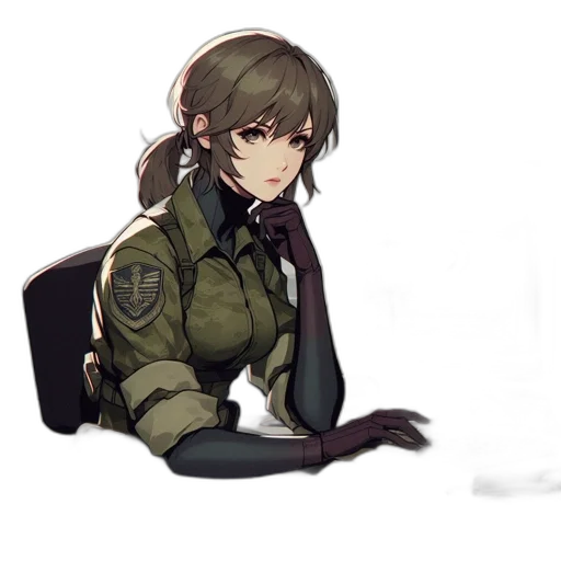 weapon, jacket, staff, creature, concept art, pixel art, anime, fantasy art transparent PNG cut-out