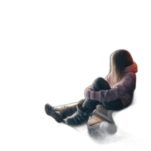 jacket, hair, shoes, face, watercolor, concept art, photorealistic, pixel art transparent PNG cut-out