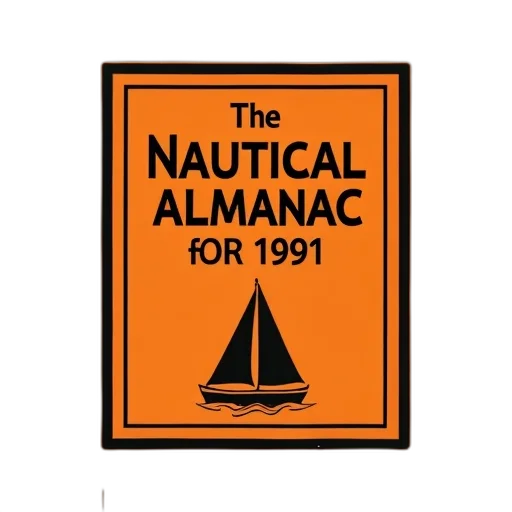 animal, jacket, cover, book, titled, nautical, almanac, 1991 transparent PNG cut-out