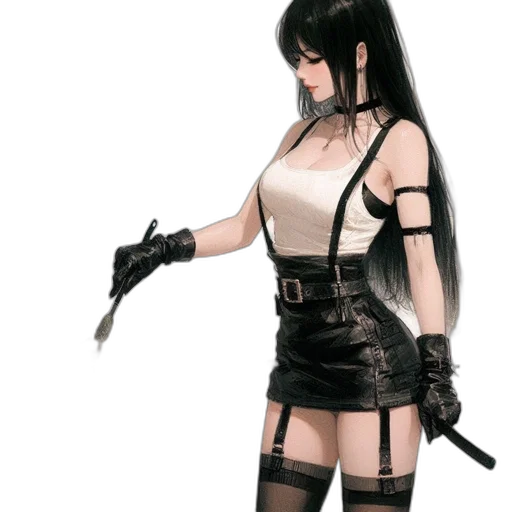weapon, staff, sword, dress, concept art, fantasy art, cyberpunk, 3d render transparent PNG cut-out