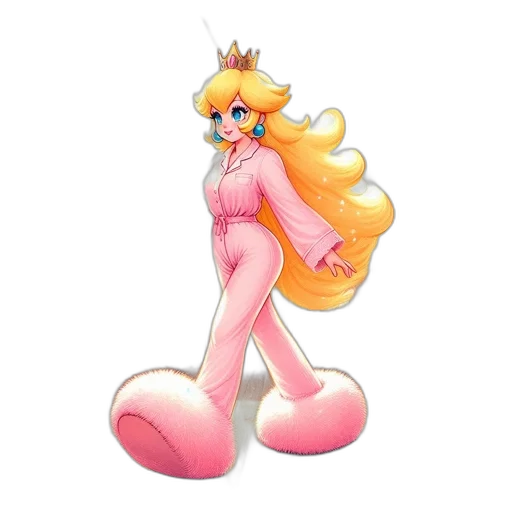 crown, dress, staff, concept art, 3d render, pixel art, cartoon, pastel transparent PNG cut-out