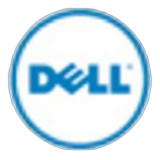 staff, stylized, logo, technology, company, dell, featuring, blue transparent PNG cut-out