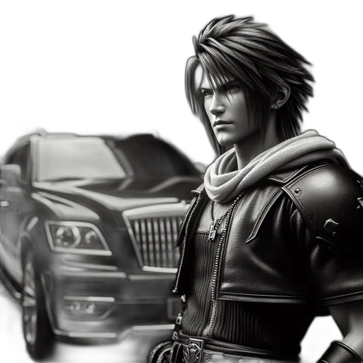 car, concept art, photorealistic, fantasy art, comic book art, character, spiky, dark transparent PNG cut-out