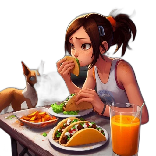food, animal, staff, weapon, concept art, pixel art, anime, fantasy art transparent PNG cut-out