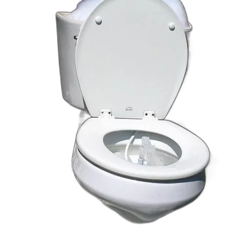 robot, furniture, weapon, face, 3d render, photorealistic, white, toilet transparent PNG cut-out