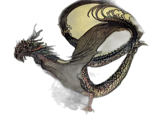 dragon, hair, creature, mask transparent PNG cut-out