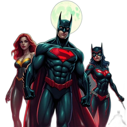 comic book art, concept art, justice, league transparent PNG cut-out