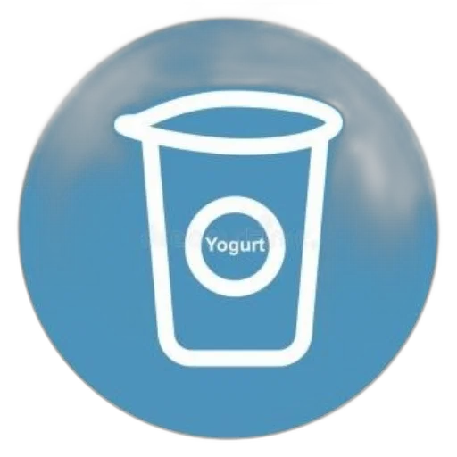 food, bottle, blue, circle, white, outline, yogurt, container transparent PNG cut-out
