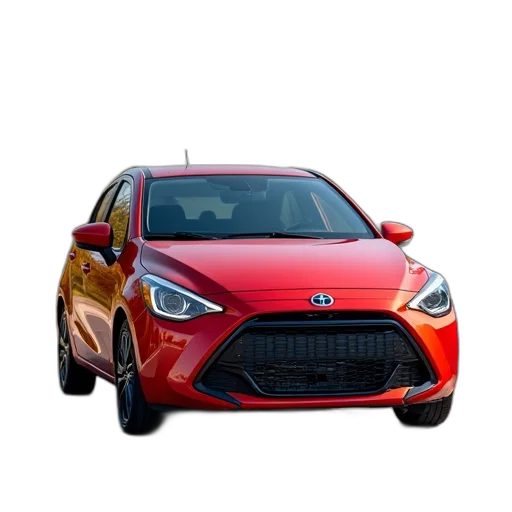 car, 3d render, 2020, yaris, hatchback transparent PNG cut-out