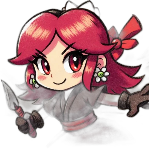 staff, weapon, sword, pixel art, concept art, anime, fantasy art, red transparent PNG cut-out