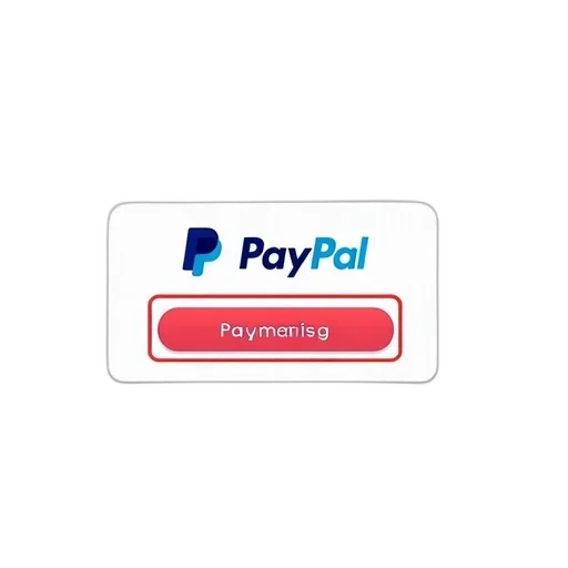 3d render, concept art, paypal, listing, page, new, payment, button transparent PNG cut-out