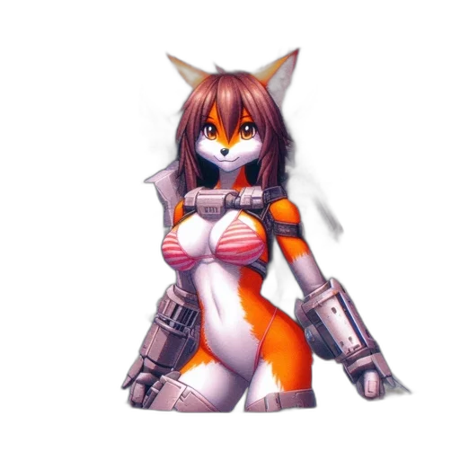 weapon, robot, staff, animal, pixel art, concept art, 3d render, fantasy art transparent PNG cut-out