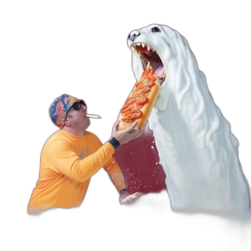 creature, animal, food, dragon, concept art, fire, underwater, man transparent PNG cut-out