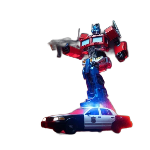 robot, weapon, car, 3d render, concept art, outer space, optimus, prime transparent PNG cut-out