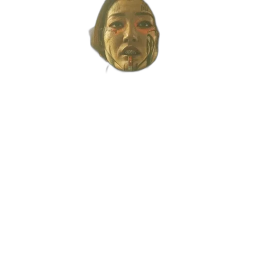 face, mask, creature, staff, photorealistic, concept art, pixel art, person transparent PNG cut-out