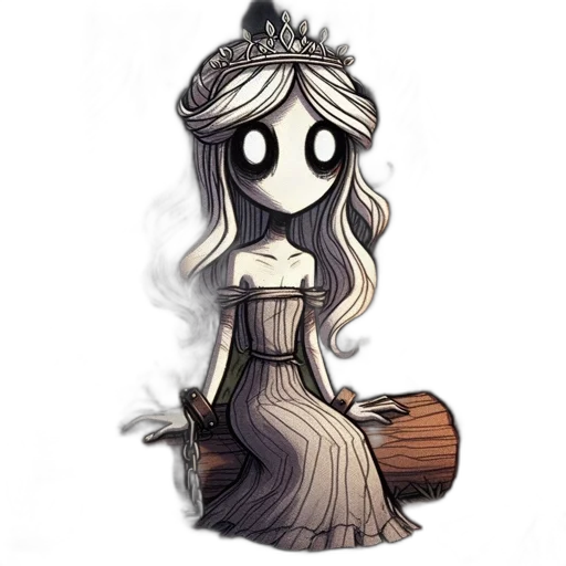 dress, crown, mask, staff, concept art, fantasy art, pixel art, cartoon transparent PNG cut-out