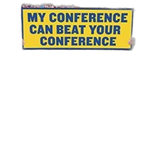 staff, promotional, image, sec, conference, featuring, fans, sign transparent PNG cut-out