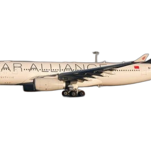 large, airplane, words, air, alliance, written, side, runway transparent PNG cut-out
