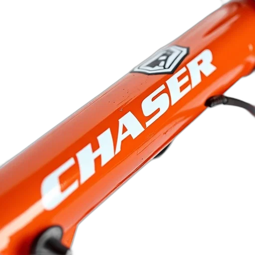 close-up, mountain, bike, frame, showcasing, orange, color, brand transparent PNG cut-out