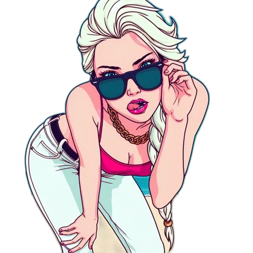 face, cartoon, anime, pixel art, comic book art, neon, pastel, colorful transparent PNG cut-out