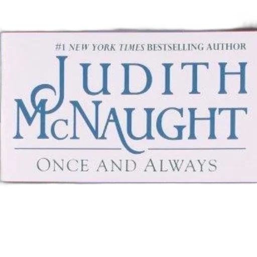 book, cover, judith, mcnaught, titled, once, always, featuring transparent PNG cut-out