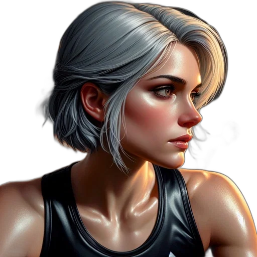 face, comic book art, photorealistic, concept art, fantasy art, individual, portrait, captures transparent PNG cut-out