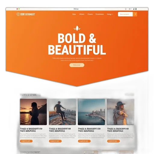 colorful, golden, earth tones, monochrome, first, image, displays, website transparent PNG cut-out