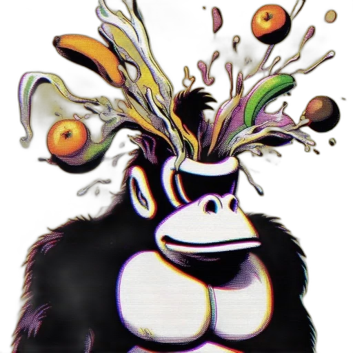 animal, mask, crown, creature, concept art, 3d render, cartoon, pixel art transparent PNG cut-out