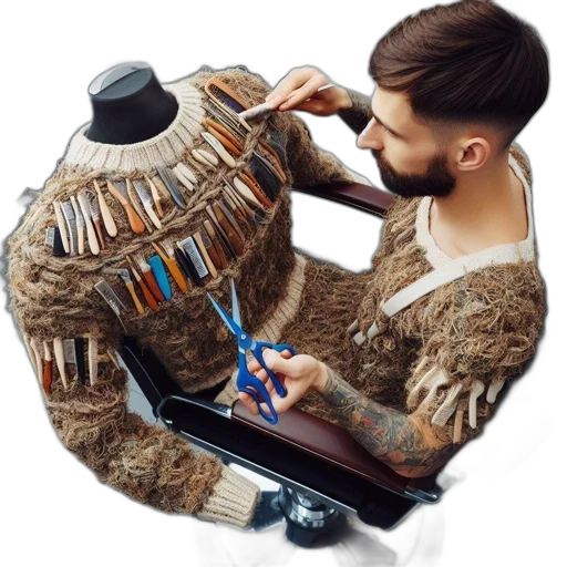 jacket, hair, robot, jewelry, photorealistic, concept art, cyberpunk, fantasy art transparent PNG cut-out
